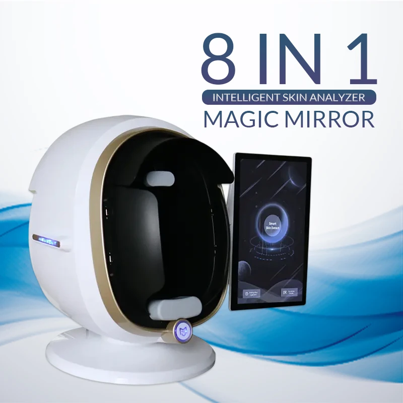 Magic Mirror Skin Analyzer 3D AI Facial Scanner Intelligent Detector Unlimited Customer Data Cloud Storage Beauty Equipment