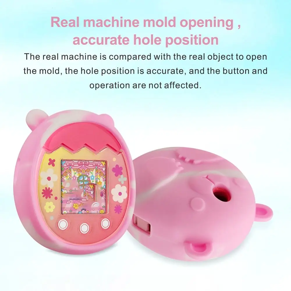 Silicone Virtual Pet Machine Case Game Accessories Anti-scratch Screen Protector Shockproof Soft for Tamagotchi Pix