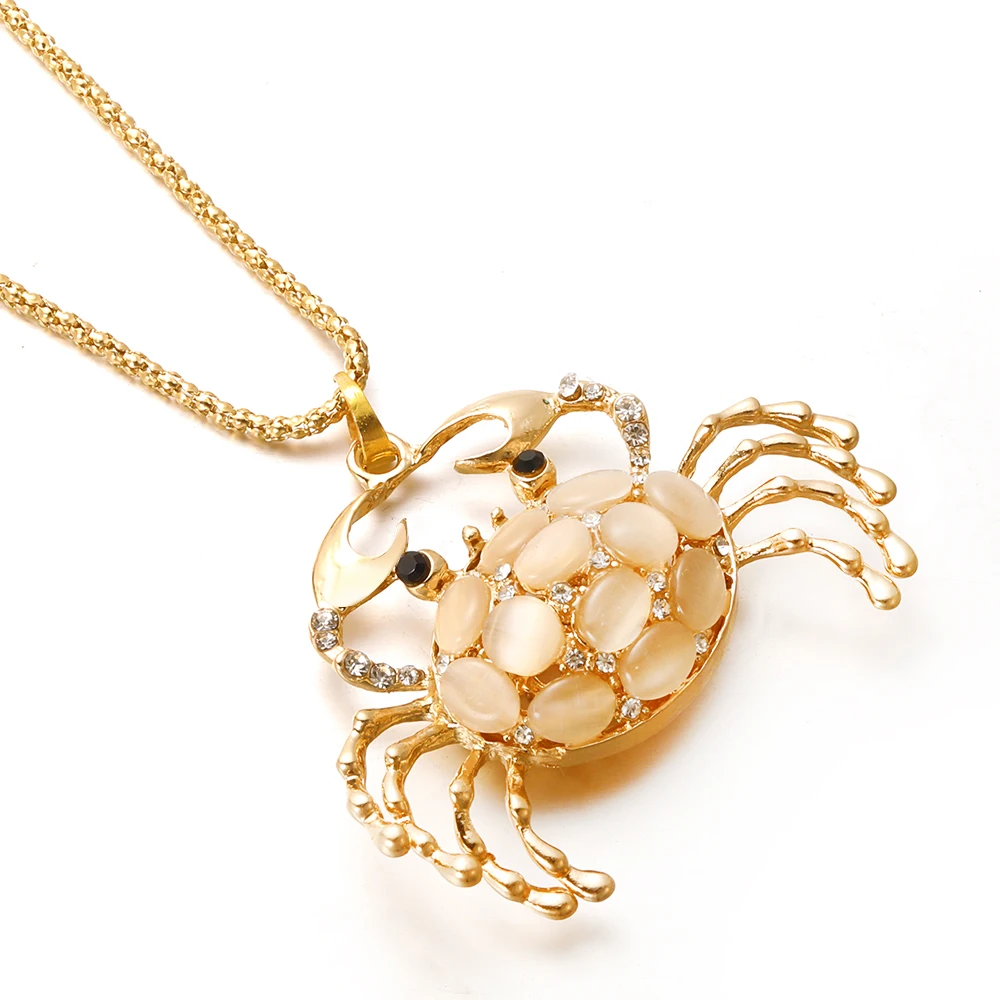 MODKSIR New Trend Hollow Golden Colorful Zircon Pendant Exquisite Animal Stylish Necklace For Woman Jewelery Gift