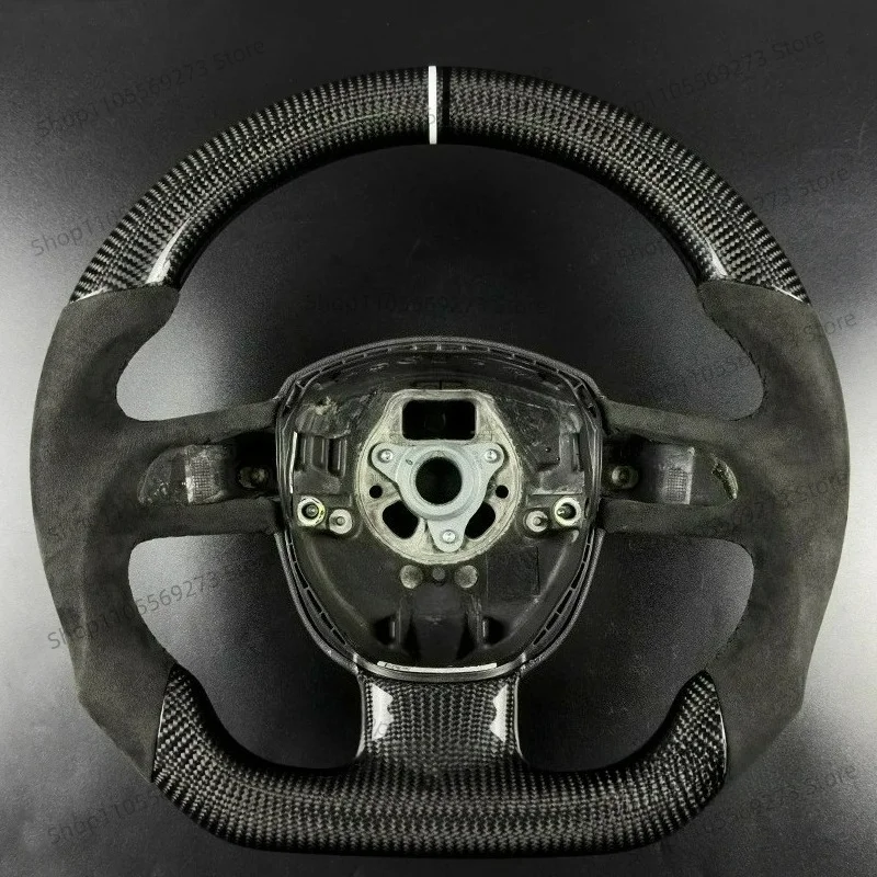 Fit For Audi A3 A4 A5 A7 S4 S5 Q5 Q7 Real Carbon Fiber Steering Wheel High Quality Customized Modification