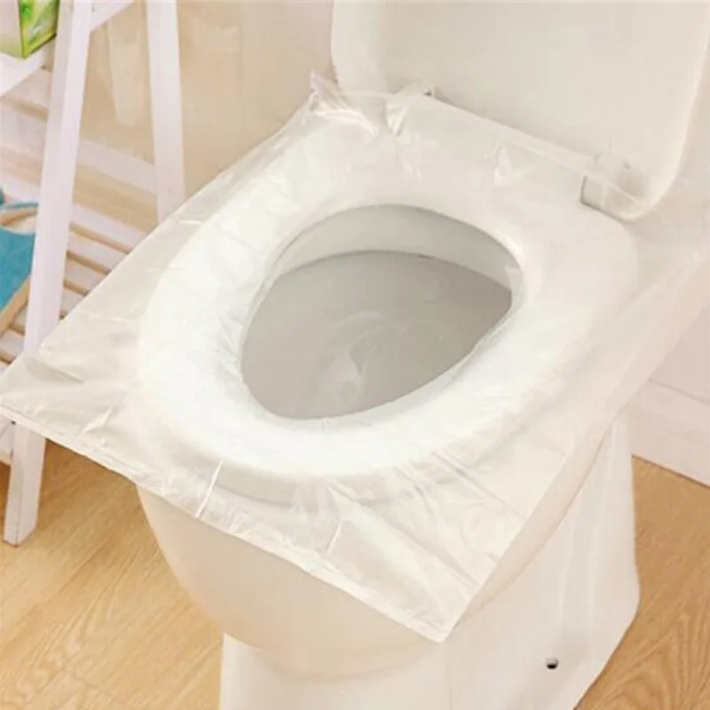 Disposable Toilet Seat Covers Portable Waterproof Safety Toilet Seat Covers Travel/Camping Bathroom Supplies 10/50PCS