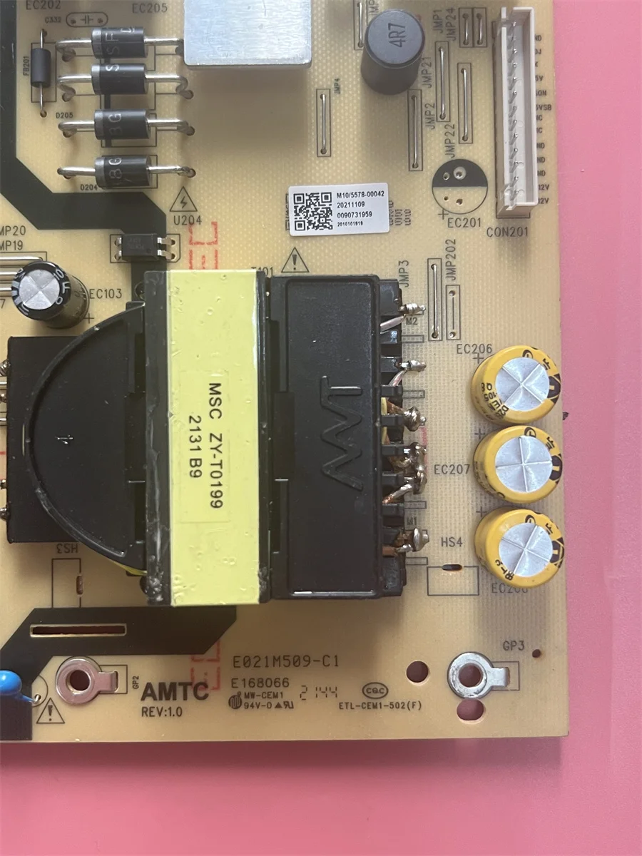 Imagem -03 - Original Power Supply Board Acessórios de Manutenção tv Tv7001-zc0201 E021m509-c1 100 Testing Work