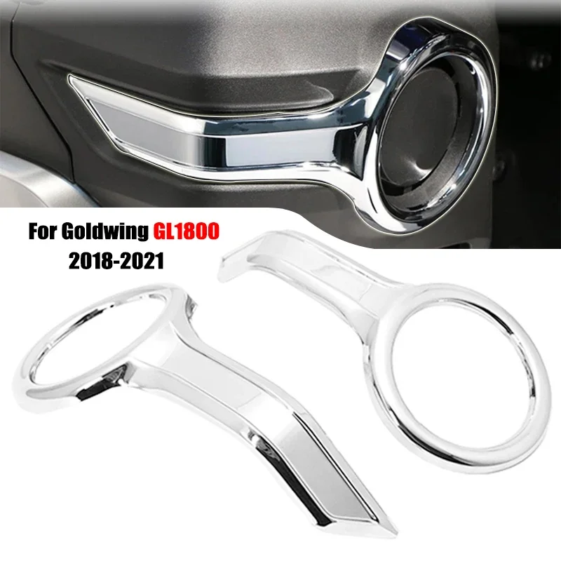 

GL1800 Chrome Fog Light Trim Rings Fit For Honda Goldwing GL 1800 Gold Wing 1800 Tour 2018-2021 2019 2020 Motorcycle Accessories