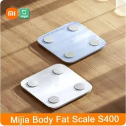 Xiaomi Body Fat Scale S400 Bluetooth 5.0 Weight Scale Smart Home Body Composition 150KG BMR Test Heart Rate Hidden LED Display