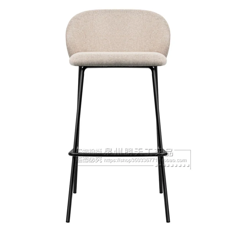 Modern White Kitchen Bar Chairs Nordic Design Metal Dining Room Chairs Counter Coffee Cadeiras De Jantar Home Furniture MQ50BY