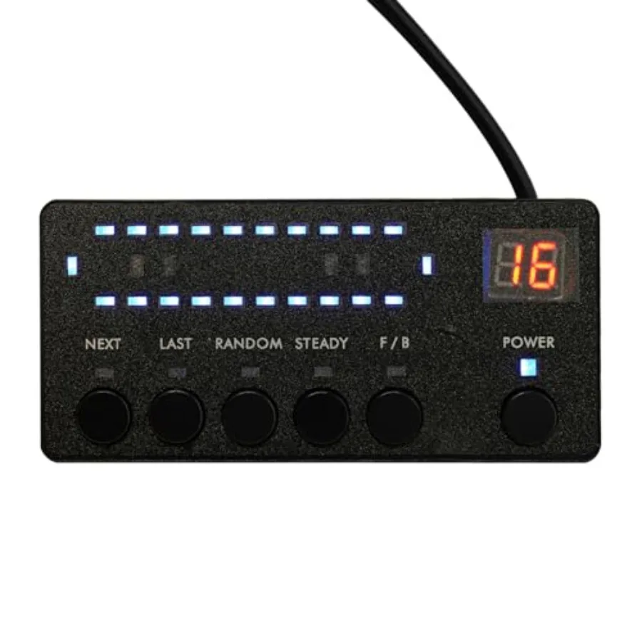 60 Led ضوء الطوارئ بار مع وحدة تحكم 104 المصابيح العنبر واضح مصباح ليد فائق السطوع ضوء بار ستروب الأمن الحذر الضوء العلوي #6