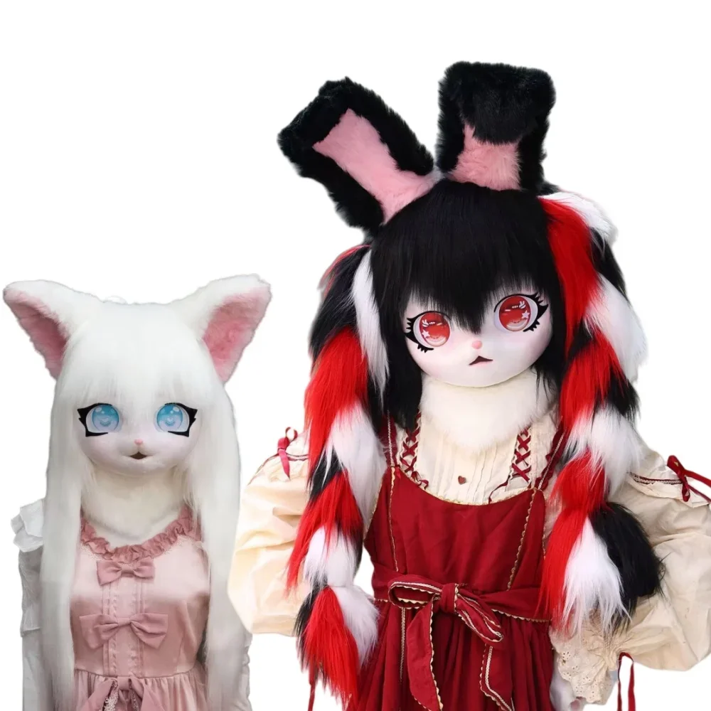 

Fursuit Headset Furry Cosplay Furry Kig Kigurumi Animal Cat Rabbit Doll Beast Mask Cosplay