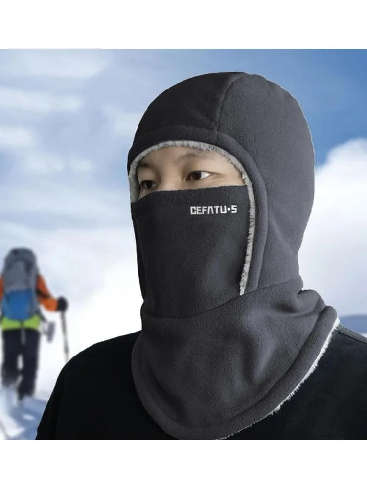 AliExpress Motorcycle Bicycle Hat Fleece Balaclava Cycling Cap Thermal Cold-proof Warm Hood and Hat Windproof Thicken Ski Windproof Cap Ski