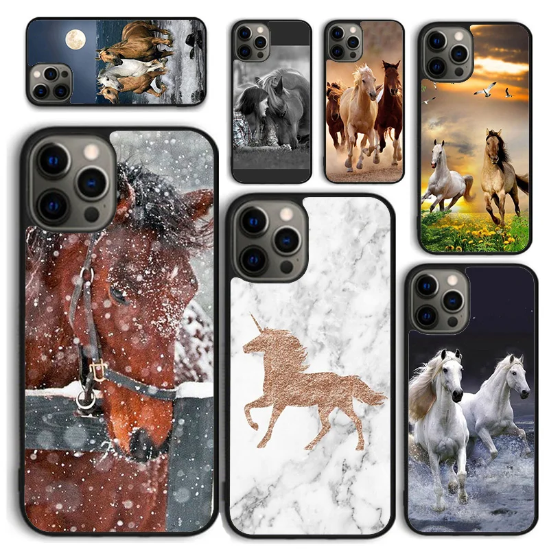 Horse Pony Pattern 2020 Phone Case for iPhone 16 15 14 12 13 mini PLUS X XS XR 11 PRO MAX Back Cover Fundas Shell