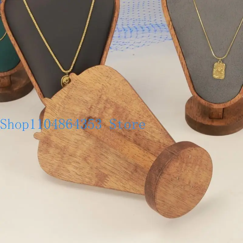 

652F Изысканная прочная витрина для ювелирных изделий, маленькая подставка для ожерелья с регулируемым крючком для