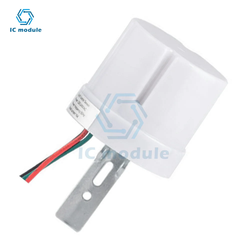 Photoelectric sensor light switch AC 220V 25A Light control sensor automatic photocell switch for lamps