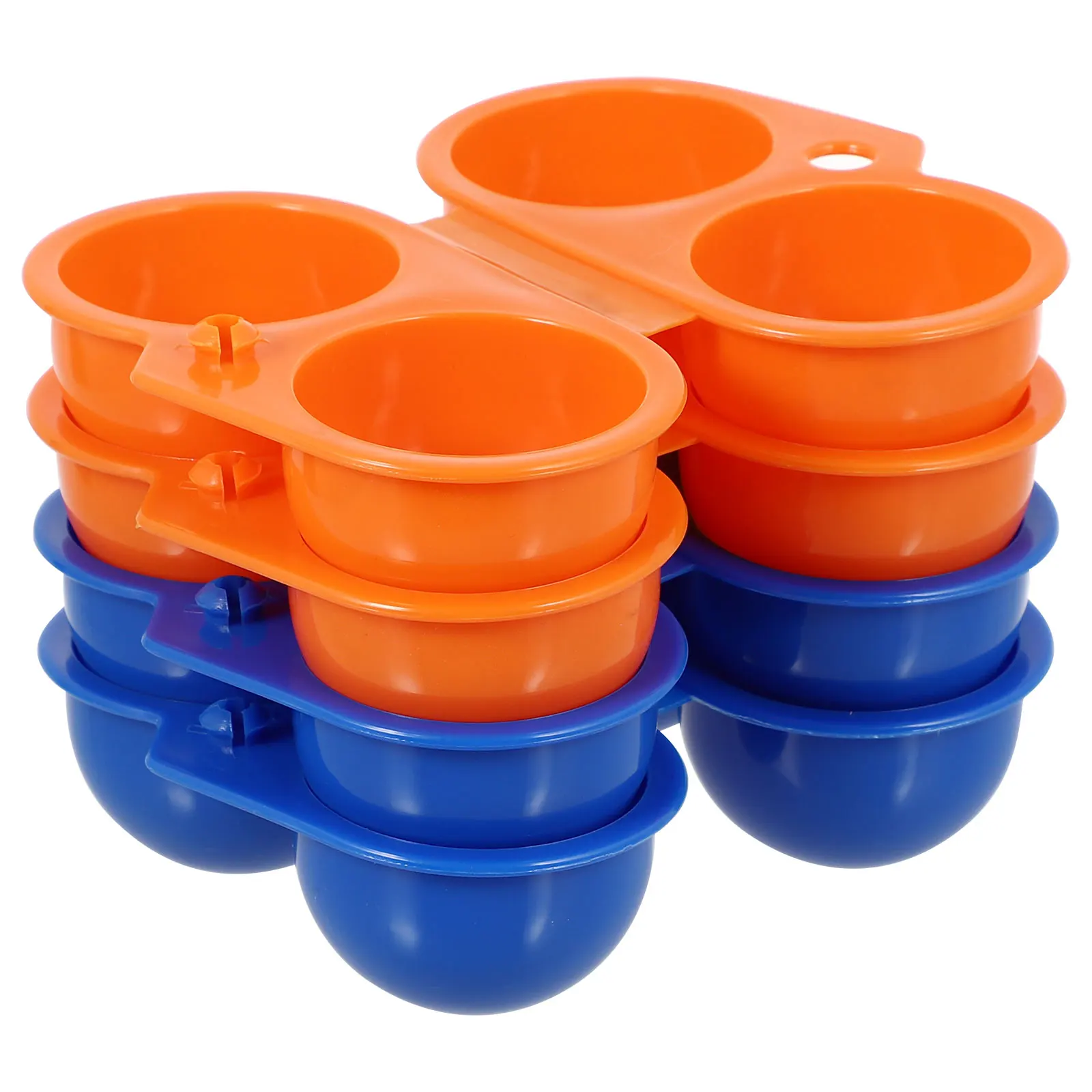 

4pcs Portable Egg Storage Box for Camping Hiking Picnic Outdoor Travel Lightweight Plastic Egg Carrier Case for Friends