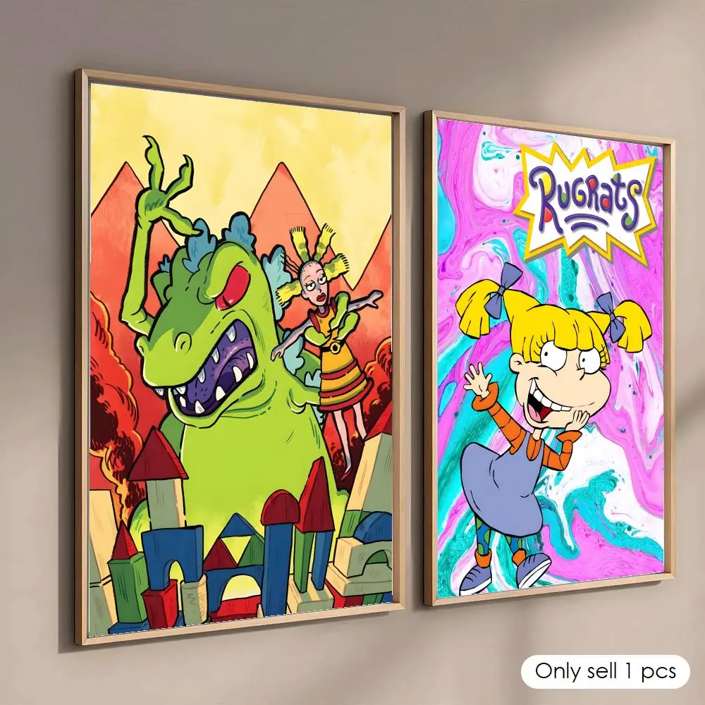 Cartoon Anime R-Rugrats Poster Home Living Bed Room Bar Hallway Sticky Wall Printing Waterproof Aesthetic Decor