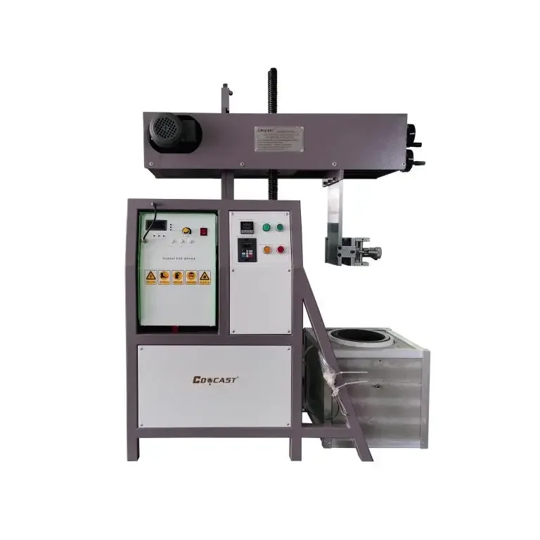 Induction Heating Technology Upward Continuous Silver Copper Wire Rod Pipe Casting Machine For Sale
