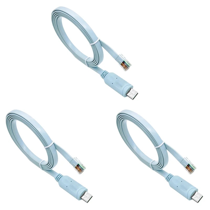 

IALJ-3X Консольный кабель USB RJ45 6 футов FTDI Windows 8, 7, Vista, MAC, Linux RS232