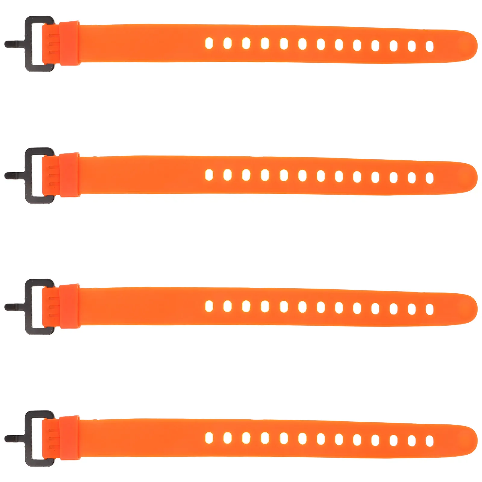

4Pcs Adjustable Snowshoe Straps 15-Inch Ski Binding Straps Quick Fastening Ski Boot Holder Strap Cold Resistant Snowboard Fixing