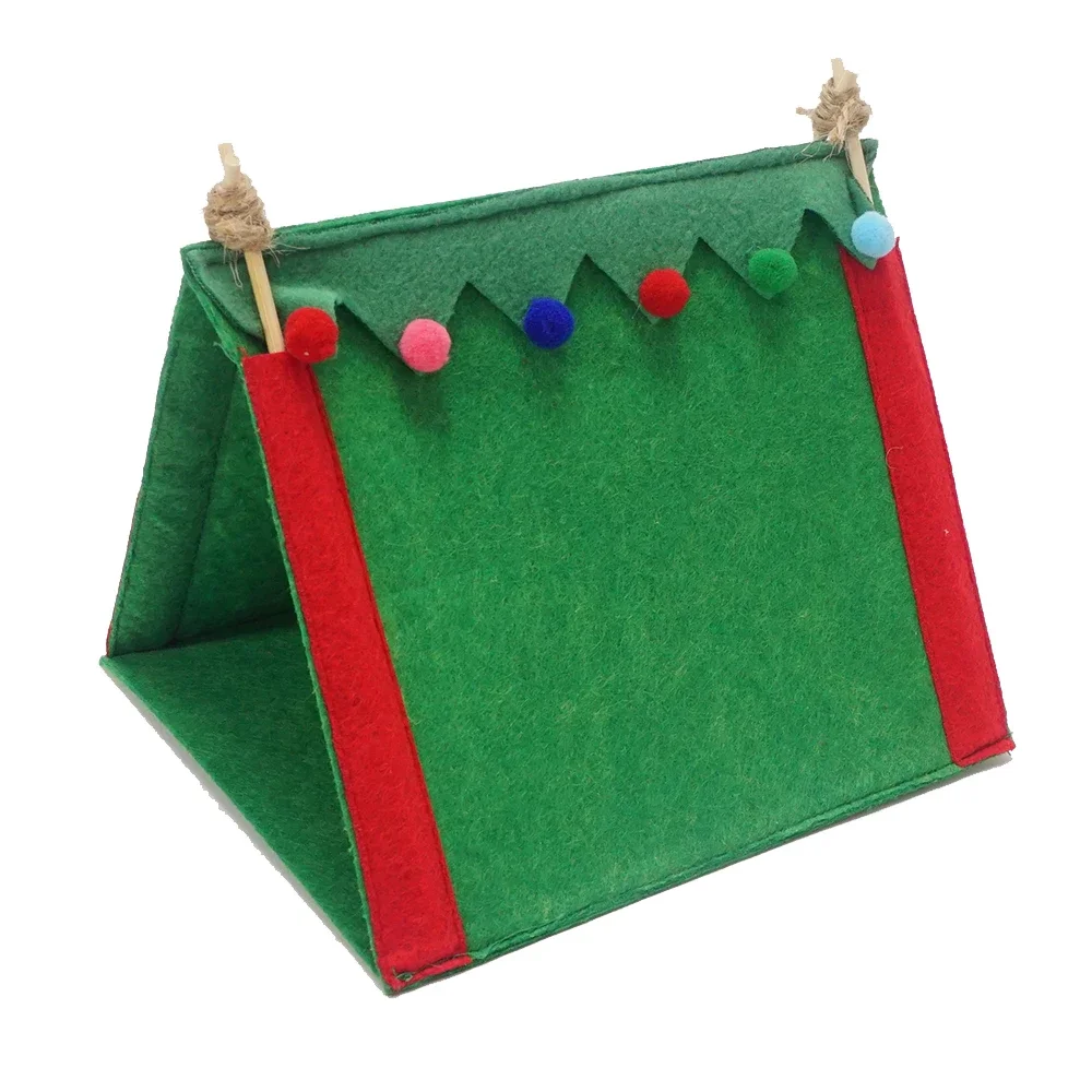 Christmas Tent Dollhouse Miniature Camping Suitable For 12-Inch Elf Doll Accessories Christmas Outdoor Tent