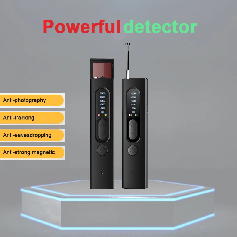 Portable signal detector anti-peeping camera finder anti-spy infrared scanner signal source anti-lost sound and light alarm