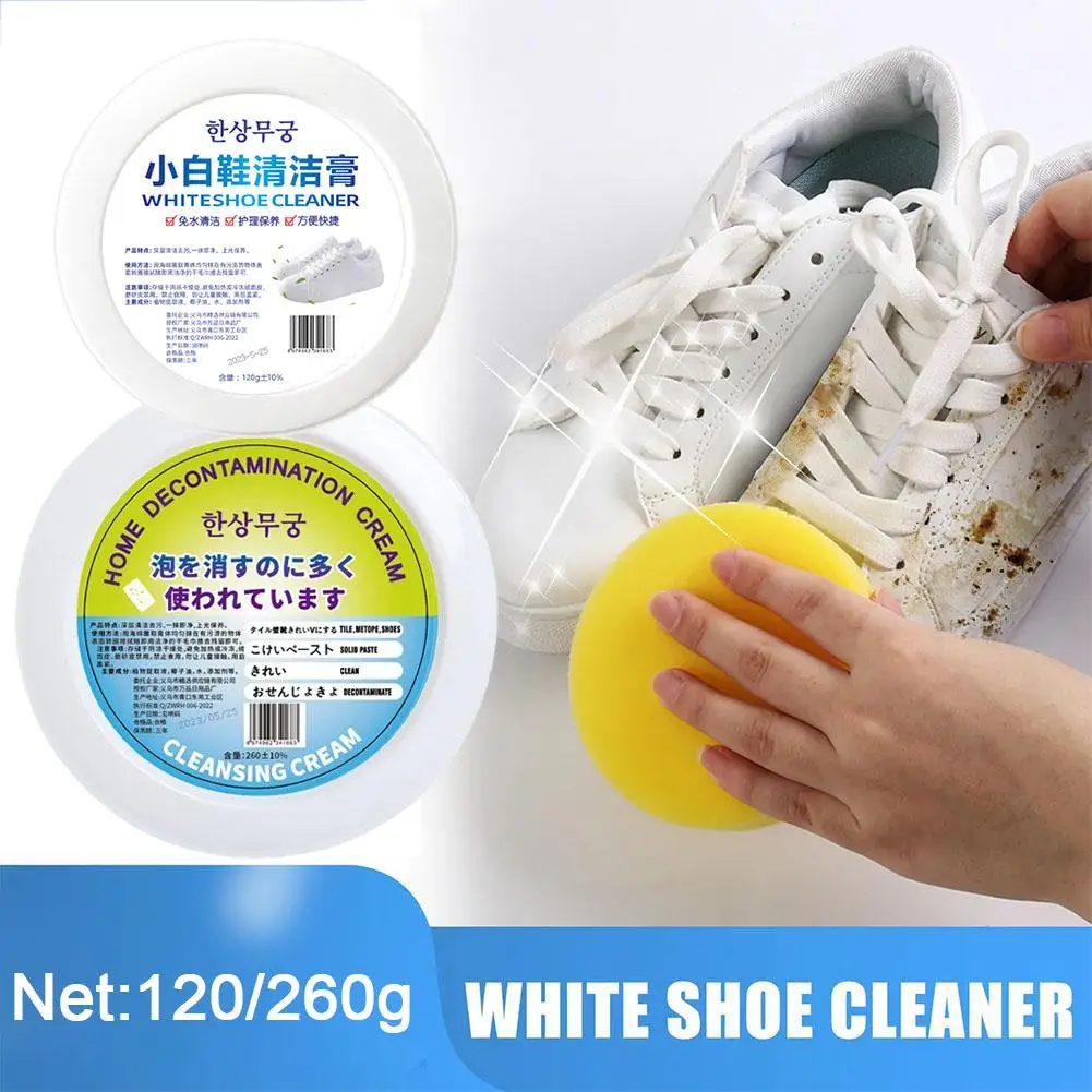 Multipurpose White Shoes Cleaning Cream Dirt Stains Remover Prevent Oxidation Restore Shoes Original Brightness Cleaning Paste