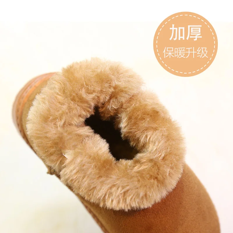 Winter Child Snow Boots 2025 New Korean Edition Child Thick Warm Boot Casual Girl Anti Slip Short Boot Child Cotton Boots