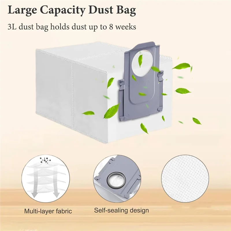 

For Roborock S8 Maxv Ultra Robot Vacuum Cleaner Main Side Brush Hepa Filter Mop Cloth Dust Bags Accessories-B51B