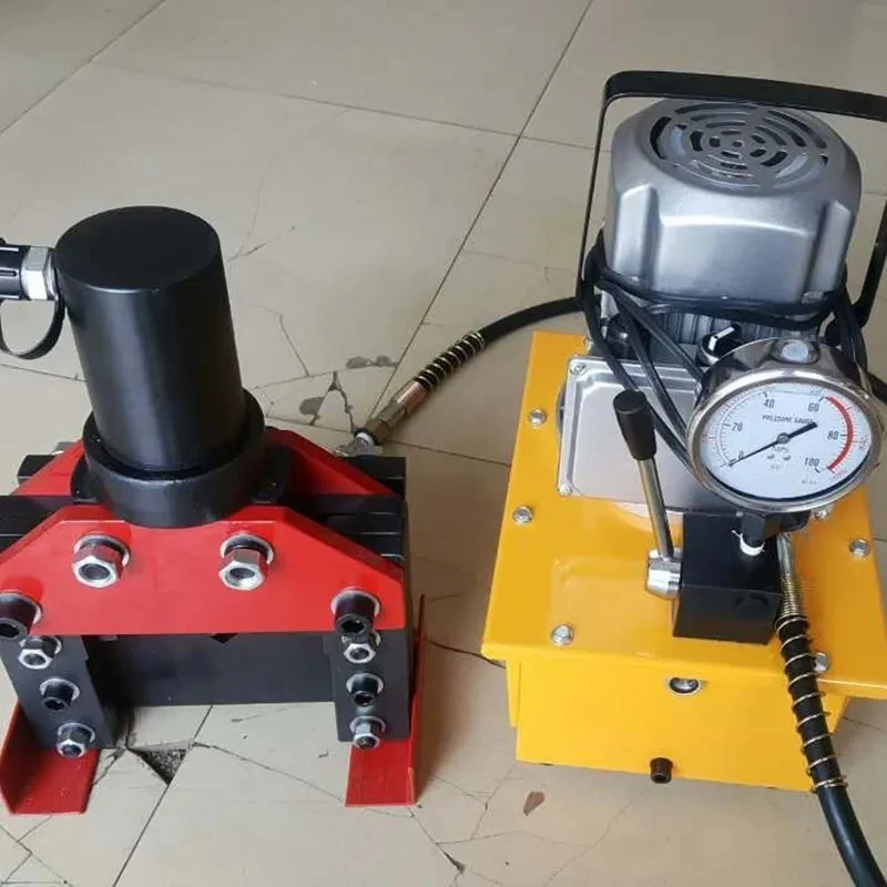 Split angle iron cutting machine, manual/electric angle steel workpiece cutting machine, copper and aluminum row cutting machine