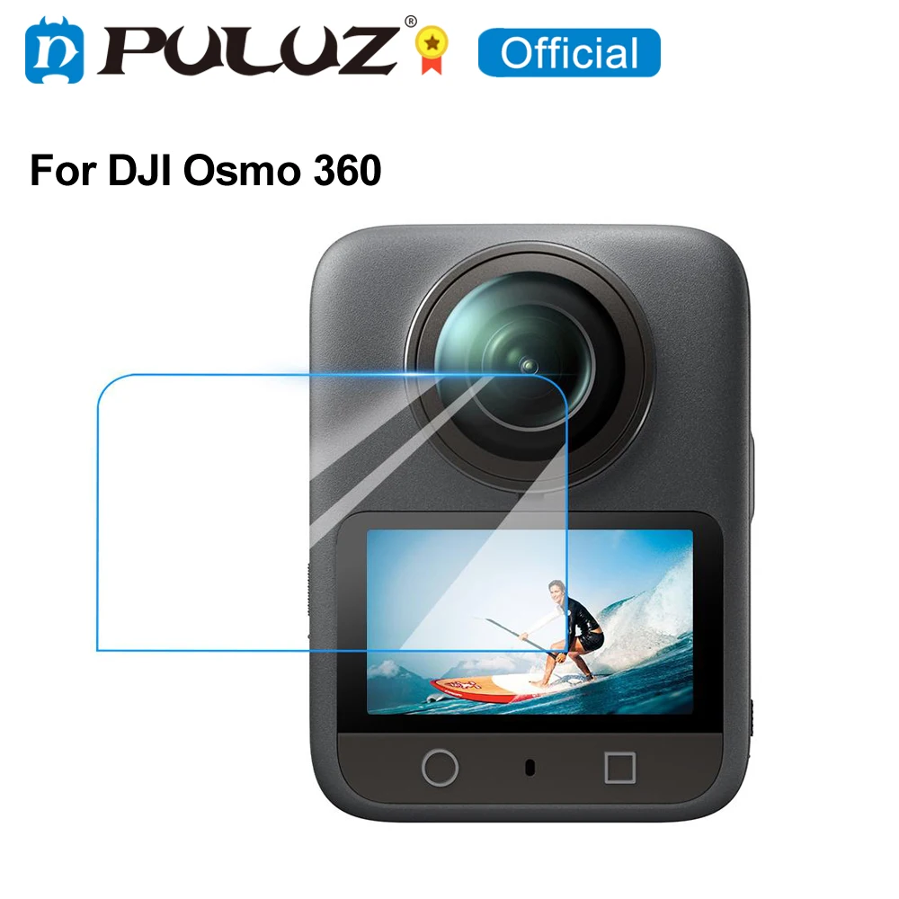 PULUZ Film for DJI Osmo 360 / 360 II Screen Explosion-proof Tempered Glass Films Transparent for DJI Osmo 360 Camera Accessories