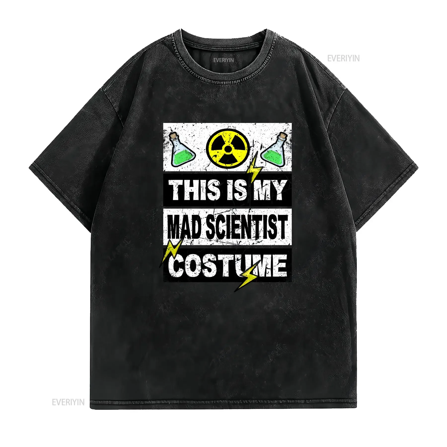 This is my mad scientist costume shirt Science Lover Humor Majors Nerd s For Funny Chemistry vintage Washed Stretched Versatile