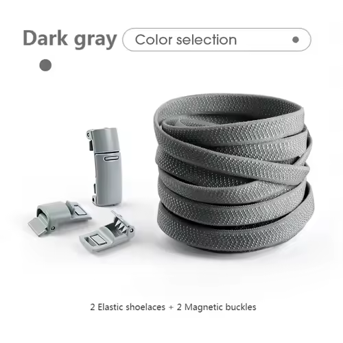 Magnetic Lock Shoelaces without ties Colorful Elastic Laces Sneakers No Tie Shoe laces Kids Adult Flat Shoelace Rubber Bands - Image 19