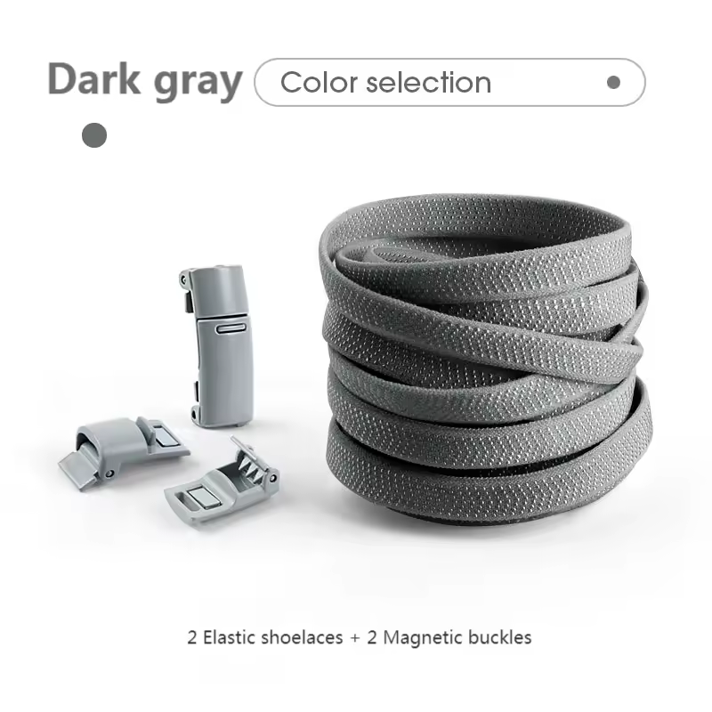 Magnetic Lock Shoelaces without ties Colorful Elastic Laces Sneakers No Tie Shoe laces Kids Adult Flat Shoelace Rubber Bands - Image 19