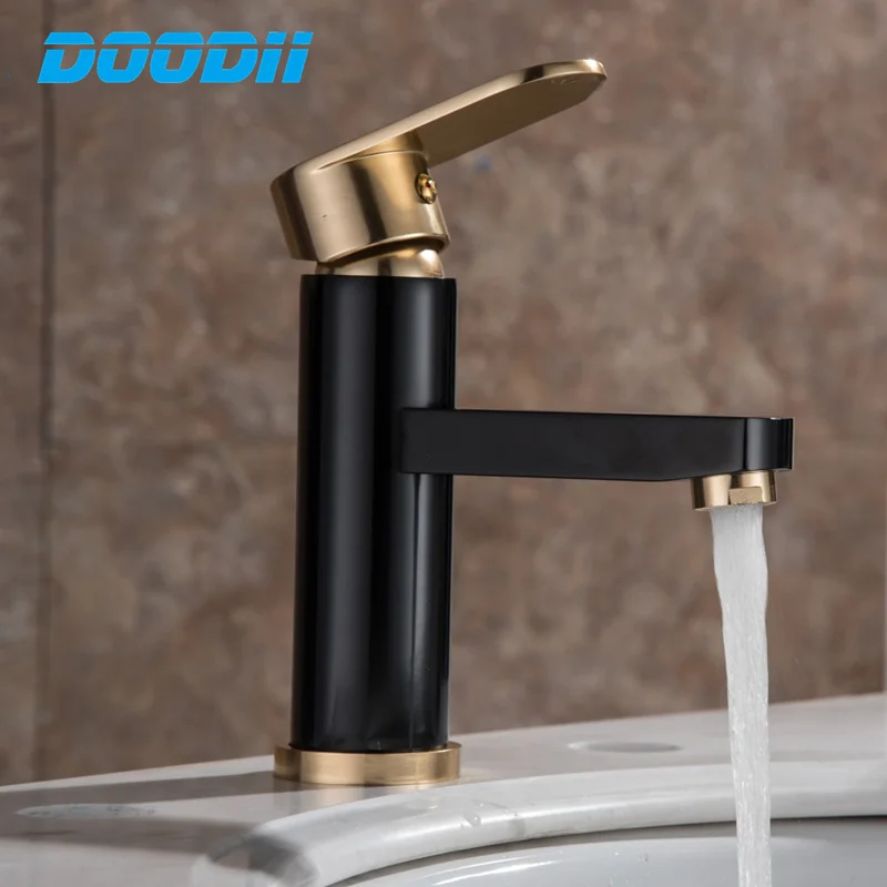 Doodii Hot And Cold Water Classic Bathroom Faucet Space Aluminum Basin Mixer Series Table Washing Faucet Torneira Water Faucet