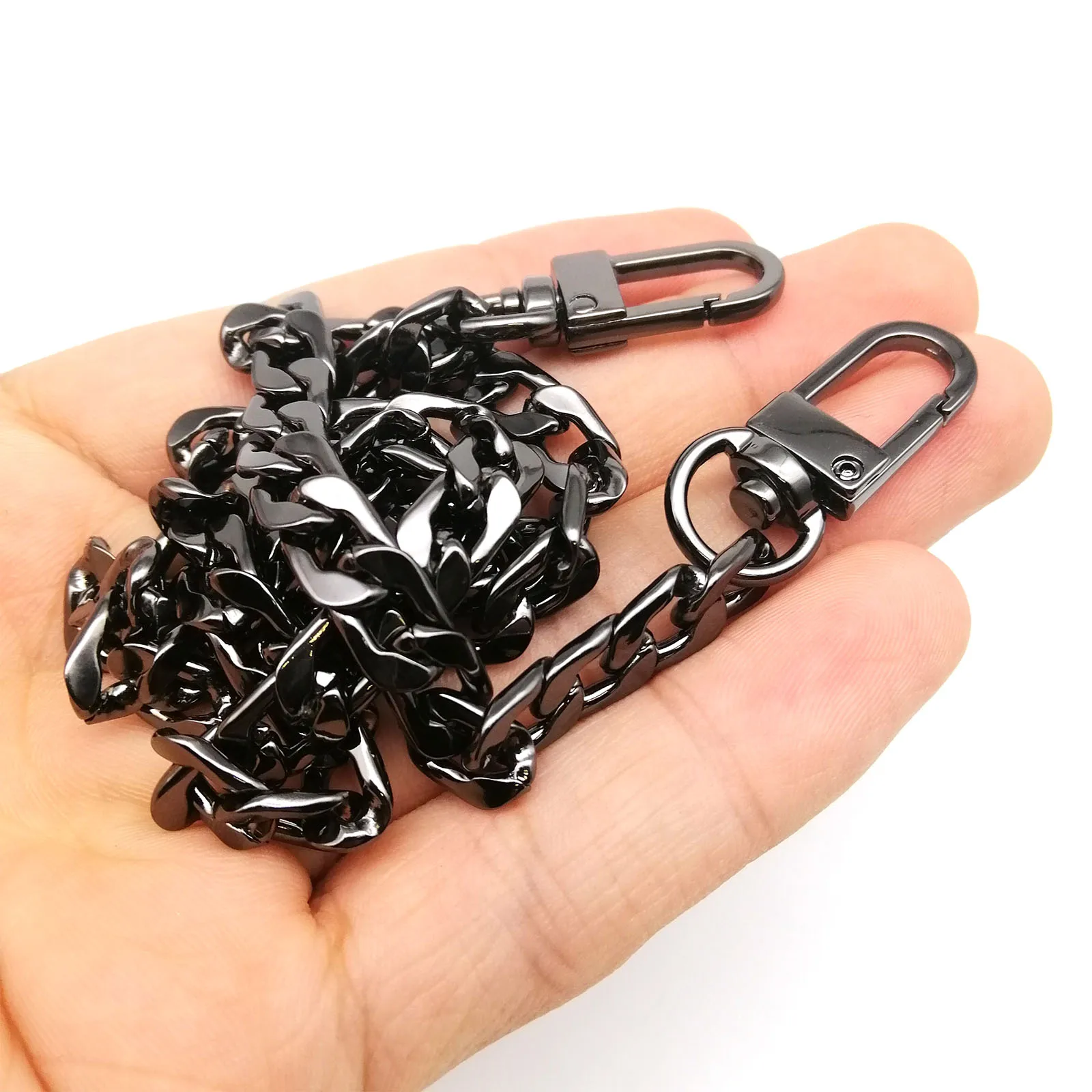 عالية الجودة 40/60/80/100/120 سنتيمتر مشبك مزدوج مشبك خاطف حقيبة يد محفظة سلسلة حقيبة جلدية حزام مقبض الكتف استبدال إصلاح DIY بها بنفسك