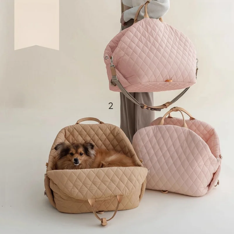 Pet Dog Nest Nylon Waterproof Pet Bag Detachable Handbag Car Dual Use Travel Cat Nest Dog Nest Convenient for travel