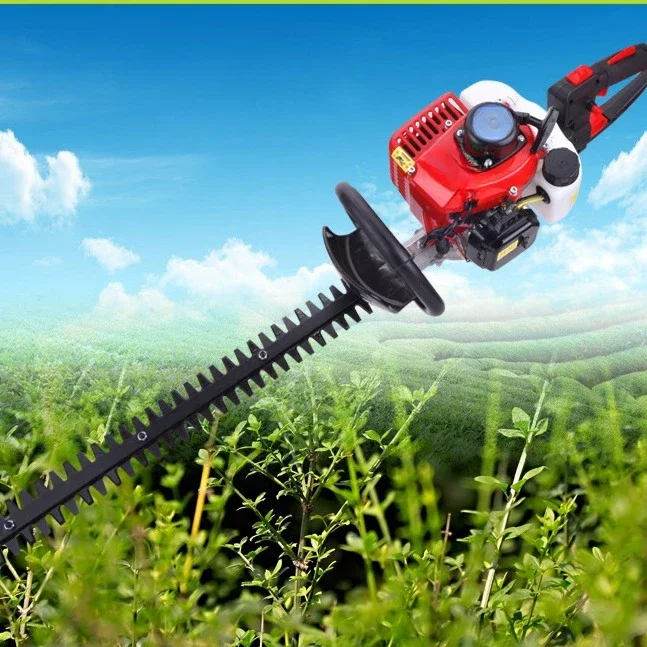 Gasoline hedge machine single-blade repairing king tea, tea tree trimmer, gasoline double-blade pruning machine