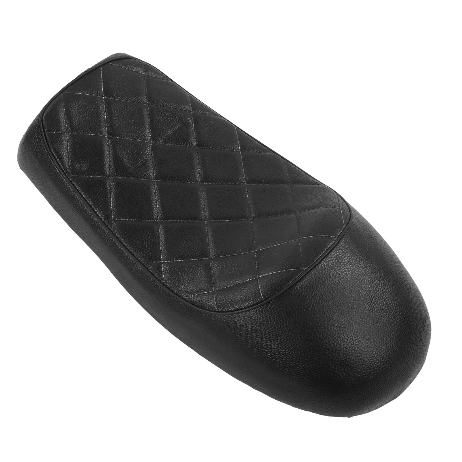 

1PC Motorcycle Seat Cushion - Hump Shape, Vintage, Black Diamond Style - Replacement for CB125 CB175 CB200 CB350 CB360 CB400