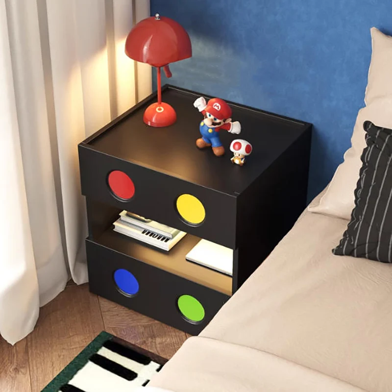 

Saving Vintage Bedside Table Aesthetic Comfortable Space luxury Storage Night Stand Drawers Nordic Muebles Bedroom Furniture