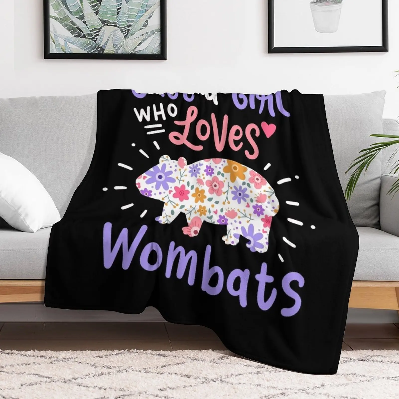 Wombat Australian Australia Wombat Lover Throw Blanket Decorative Sofa Quilt Giant Sofa Cute Plaid Blankets