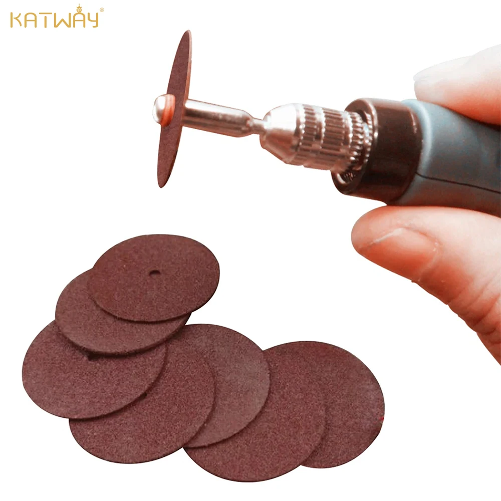 

KATWAY 36pcs Abrasive Cutting Discs 24mm Reinforced Dremel Accessories Grinding Wheels Rotary Cutter Blade Disc Tool HH-AA116