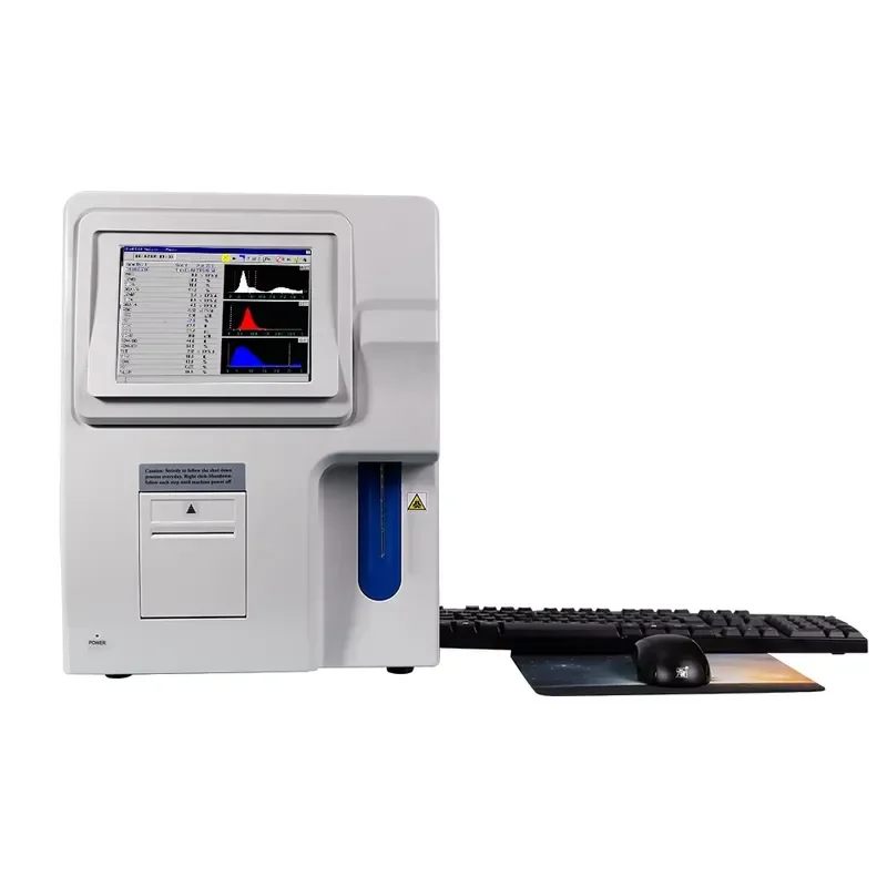 Portable Fully Automated Three Part Blood Analyzer for Human Laboratory Equipment