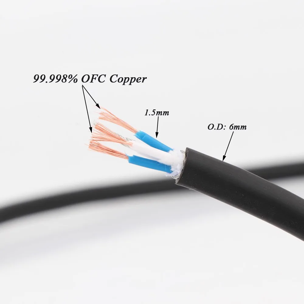 Preffair X401 OFC медный 4-жильный сигнальный кабель Аудио объемный HIFI соединительный провод DIY XLR/RCA кабель