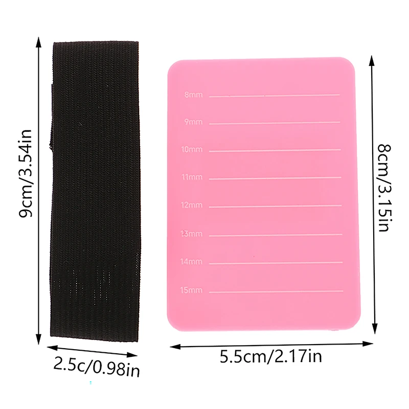 Grafted Eyelash Show Board Eyelash Extension Hand Plate Lash Holder Eyelash Extension Pallet With Adjustable Wrist Strap