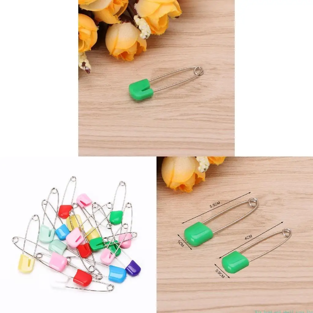 581C 20pcs Safety Pins Decorative Pins Sewing Pins Baby Cloth Nappy Diaper Pins