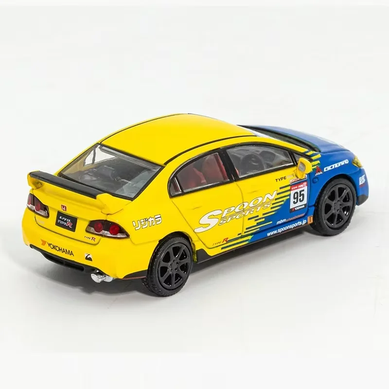 الظل/DCT 1:64 مقياس Type-R FD2 محاكاة سبيكة سيارة نموذج حلية تذكارية عرض مجموعة هواية هدية #5