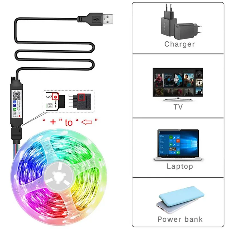 RGB Led Strip Lights 5m 10m 20m 30m Led Room Light with APP Control Flexible Ribbon Luces Led Tape for Room Bedroom Decoration, image 5