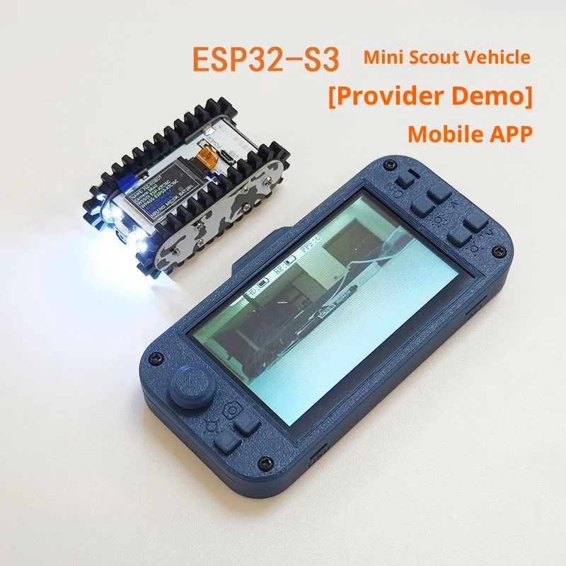 Mini Reconnaissance Robot, Remote-controlled Video Car, Pipeline Robot, ESP32S3 Development Board, Image Transmission Module