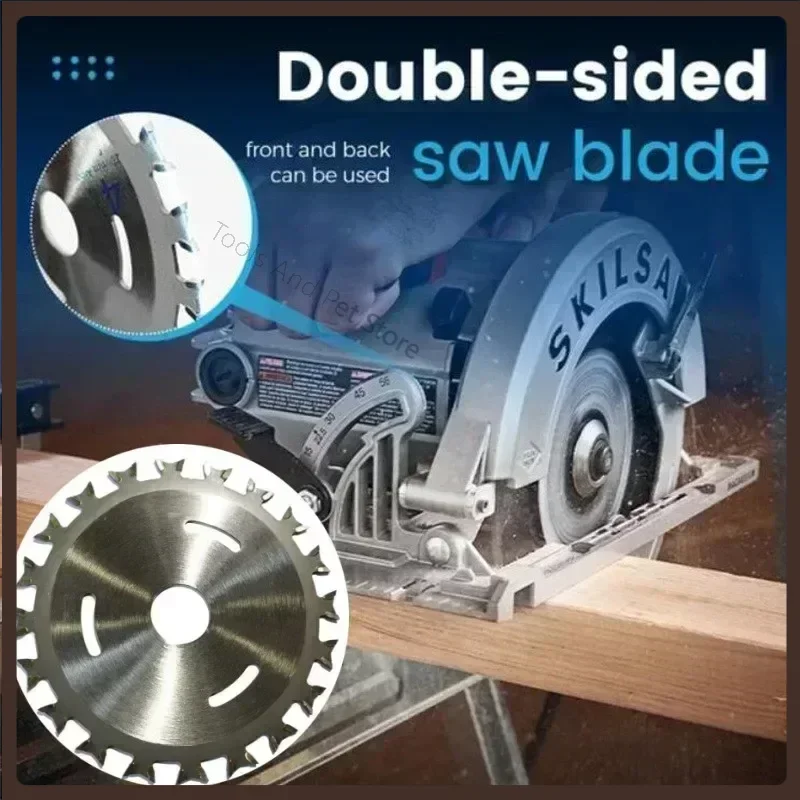 

Alloy Woodworking Double Side Saw Blade Circular Cutting Disc Rotating Drilling Tool For Wood Plastic Aluminum And Steel