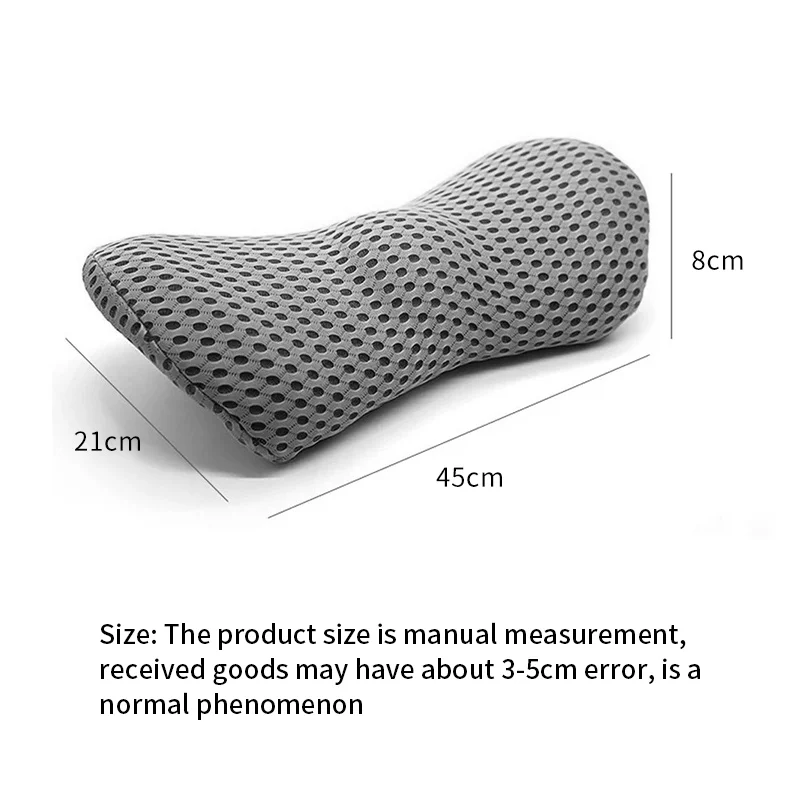 Breathable Memory Cushion Interior Accessories Bed Sleeping Pillow Car Seat Waist Pillow Lumbar Support Pillow Foam Car Cushion