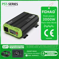 FCHAO Pure Sine Wave Inverter 12V 24V 48V To 220V 230V LCD Display Auto Accessories Power Converter For Home Camping  And RV