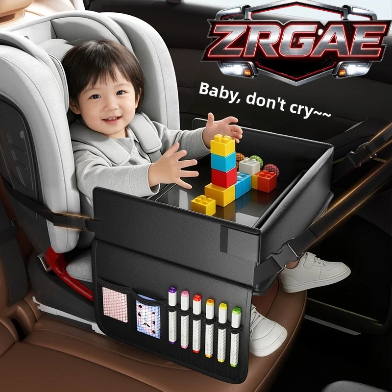car-seat-table-for-kids-waterproof-foldable-leather-back-seat-dining-tray-organizer-anti-slip-baby-car-table-for-road-trip