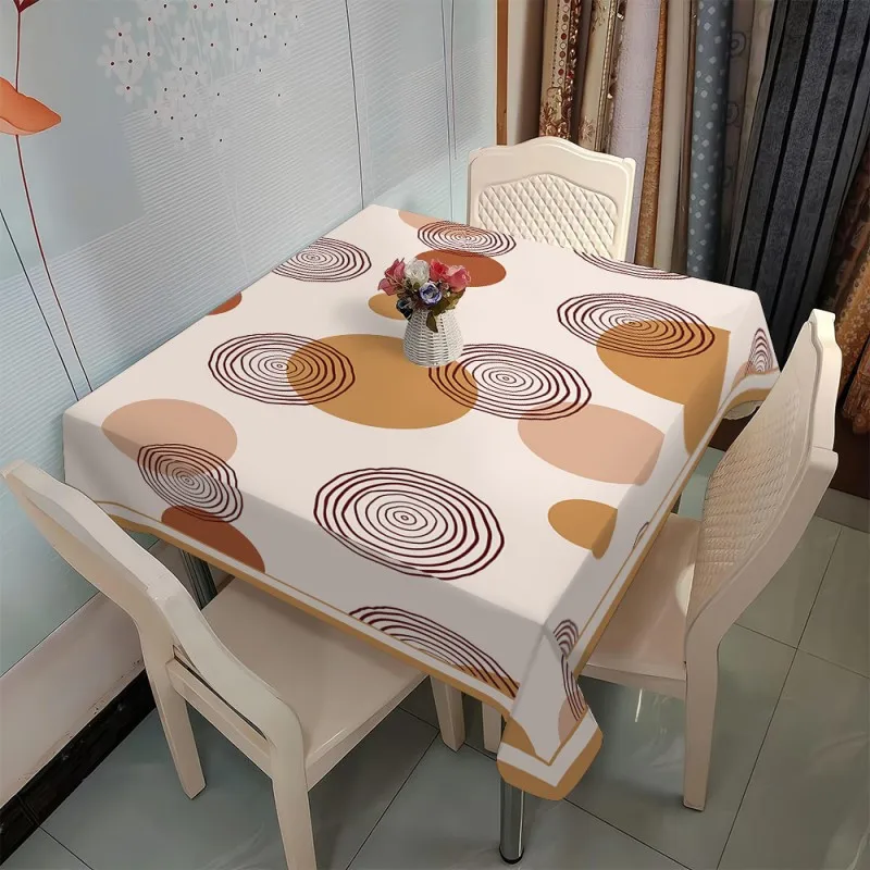 + 1pc Polyester tablecloth, simple style tablecloth, rectangular multi-color flower printed tableclothzyc